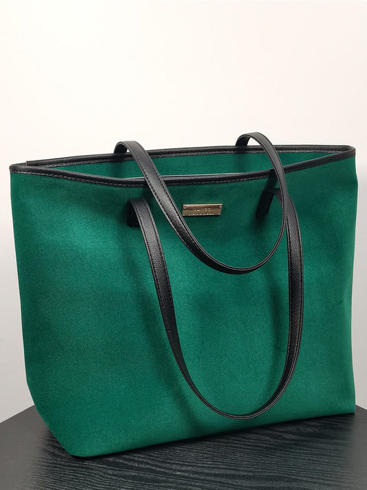 Velvet bag, large capacity, practical plush tote bag, textured shoulder bag, commuting versatile, foreign trade export
