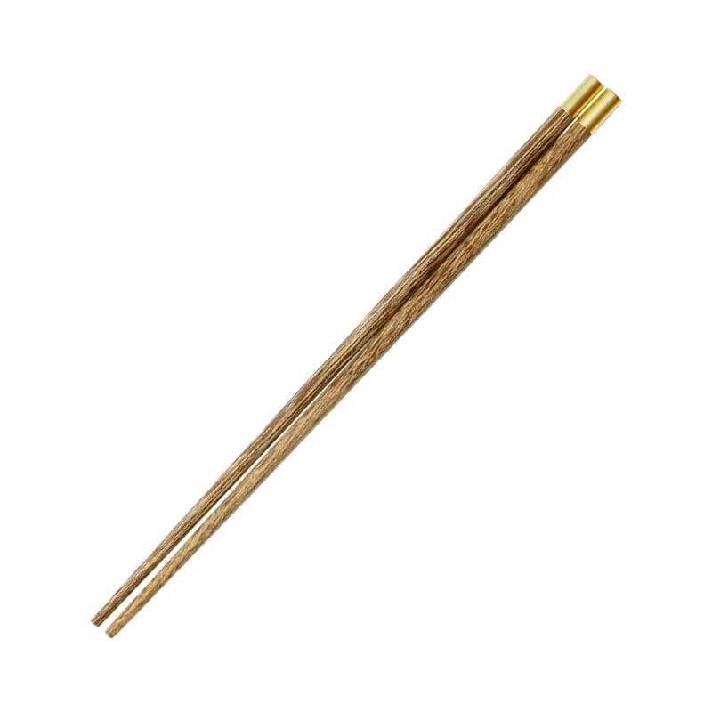 European and American Kefu chopsticks household wenge chopstick set, paint-free, wax-free, non-slip, high-temperature resistant solid wood fast-wood tableware
