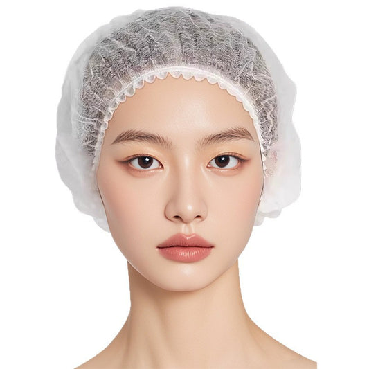 Disposable hat head cover, fume-proof chef hat, adult dust-proof adult food hat, catering net hat, kitchen hat
