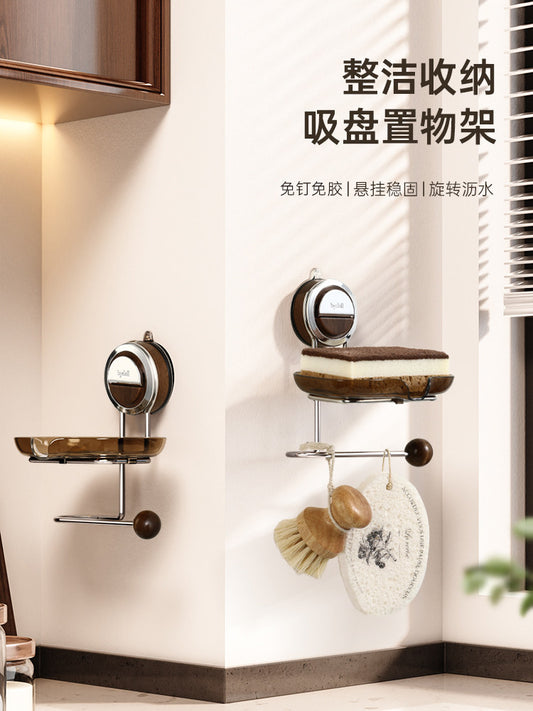Kitchen sink, drain rack, rag rack, faucet, dishwasher, cotton wire ball, storage drain, multi-functional storage shelf