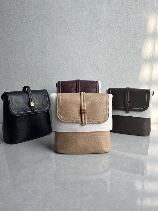 Cabbage price clearance ~ imported PU leather mobile phone bag fashionable and versatile casual simple commuting one-shoulder crossbody women's bag