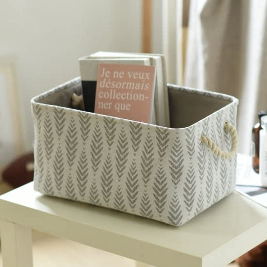Thickened storage box, storage box, clothing organizer box, clothing storage basket, storage basket, fabric tabletop snack storage basket