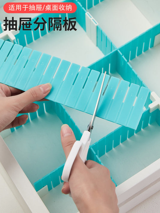 Drawer storage, partition panels, plastic partitions, free combination, dividing artifact, underwear, socks, lattice storage and finishing