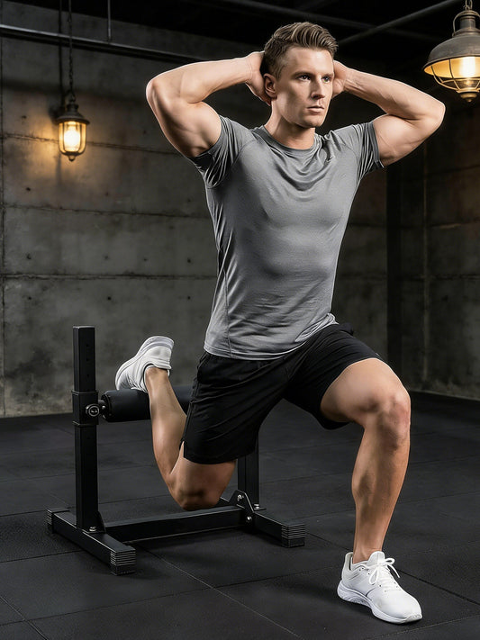 Bulgarian Squat Rack Single Leg Squat Machine Home Split Trainer Thickened Stable Anti-Slip Gym Equipment