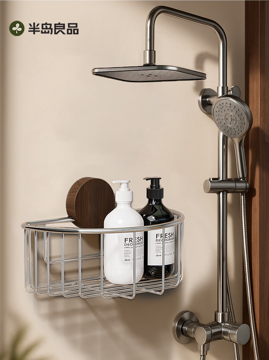 Bathroom shelf, bathroom shelf, suction cup, no punching, wall-mounted toilet, washbasin storage