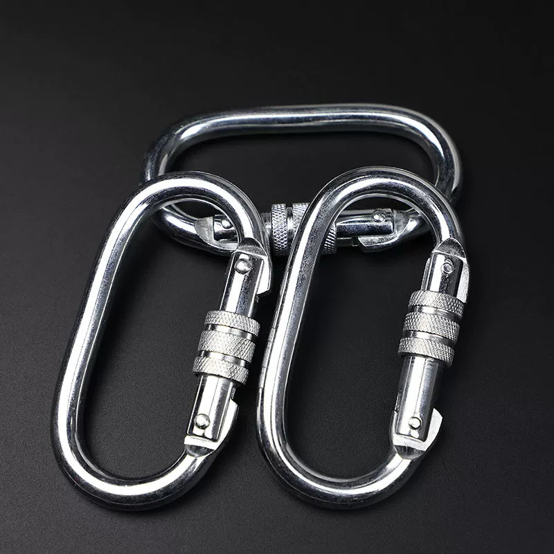 Namkabaw Outdoor Mountaineering Quick Hook Rope Attachment Ring Swing Hammock Aerial Yoga Safety Hook Master Lock