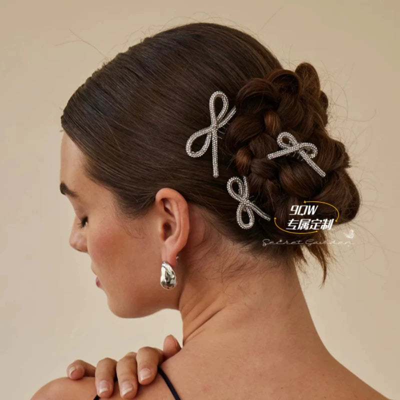 9QW updo style is lightweightless, resin diamond hollow tube hair comb hair accessories are versatile and simple and sweet headdresses