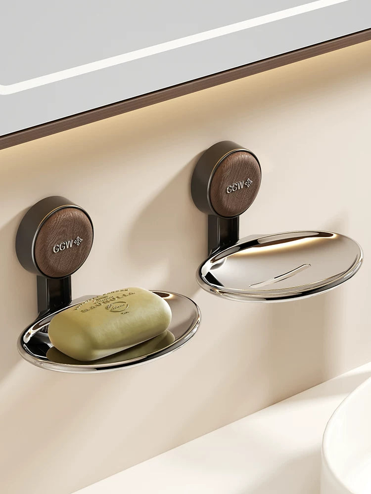 Soap Box Soap Box Bathroom Wall Mounted No Punch Toilet Soap Drainer Soap Rack 2025 New Y