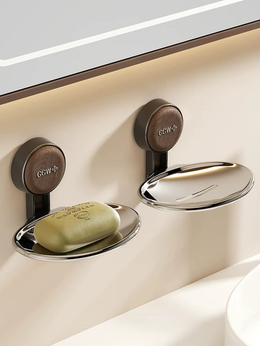 Soap Box Soap Box Bathroom Wall Mounted No Punch Toilet Soap Drainer Soap Rack 2025 New Y