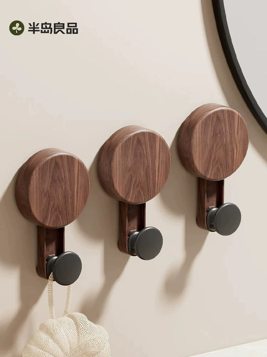 Suction cup hook, no punching required, door rear hanging clothes hook, bathroom strong load-bearing, non-marking bathroom, bedroom plastic wood sticky hook Y