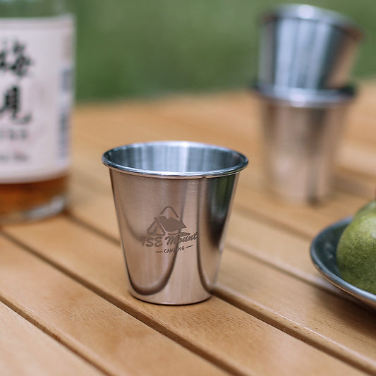 Outdoor Water Cup 201 Stainless Steel Beer Mug Camping Wide Mouth Travel Portable Tea Mug Coffee Mug Milk Mug Mini