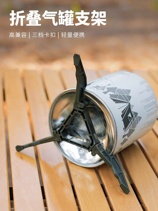 Outdoor gas tank bracket foldable long gas tank, flat gas tank base bracket, triangular cassette furnace gas tank fixing frame