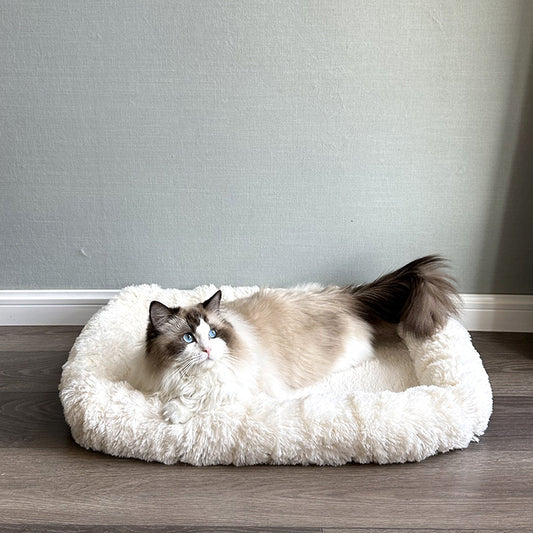 The cat nest is warm in winter, the large thickened plush nest is not sticky, and the cat sleeps in the winter with a deep sleep four seasons nest