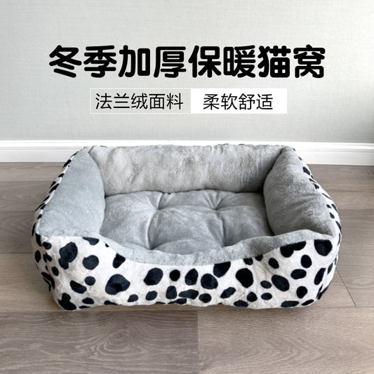 Cat nest winter warmth and thickened mat cat nest pet supplies sofa cushion all seasons universal fleece and cold protection