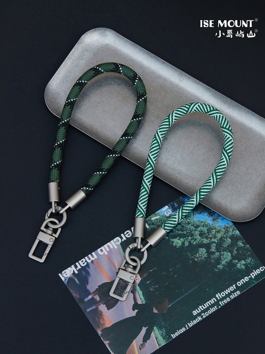 Small Island Mountain High-end Mobile Phone Lanyard Outdoor Multifunctional Anti-Universal Keychain Woven Wristband Sturdy and Durable
