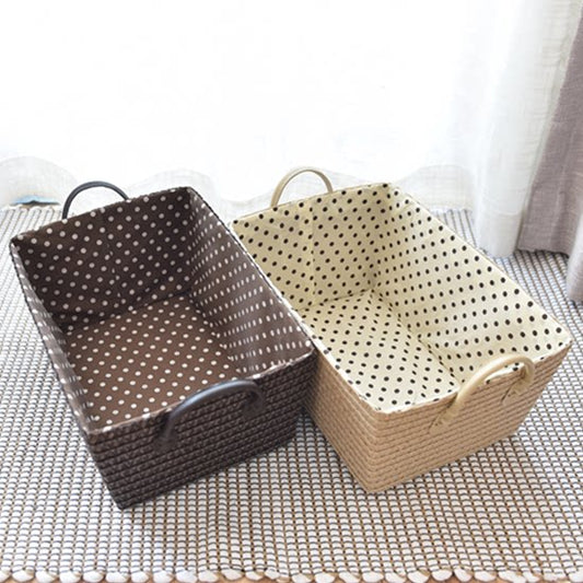 Japanese Dirty Laundry Basket Woven Storage Basket Fabric Storage Box Snack Organizing Basket Toy Storage Basket Dirty Laundry Basket Home Use
