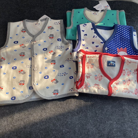 Foreign trade tail list of small children's velvet vest vest vest in autumn and winter plus velvet warm vest 90-150 top open vest