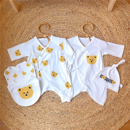 Newborn baby clothes early autumn cotton romper newborn full moon baby 0-3 months romper monk suit