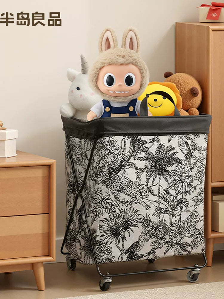 Newly upgraded doll large-capacity storage bucket household doll finishing artifact plush toy storage basket