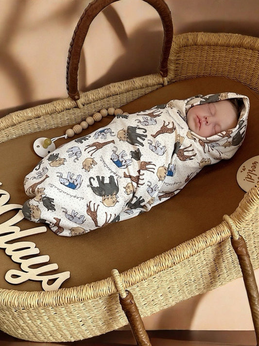 Newborn baby wraps, spring and summer newborn baby wraps, pure cotton Class A delivery room supplies, swaddling strollers, blankets, air conditioning quilts