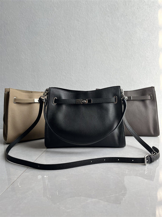 Export of South Korea high-quality new Kelly bag fashionable and versatile high-quality commuter leather shoulder crossbody women's bag