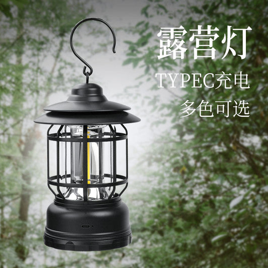 Retro Camping Lights, Rechargeable Camping Lights, Pony Lights, Outdoor Mood Lighting, LED Portable Lights, Tent Lights, Camping Lights