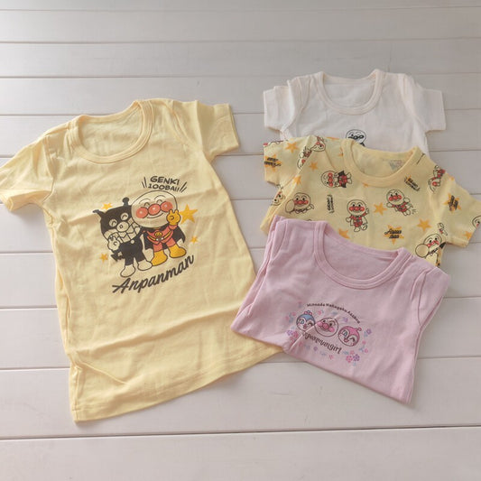 Day single summer thin cotton short-sleeved T-shirt children's girls cartoon crew neck men's half sleeve baby clothes 90-110