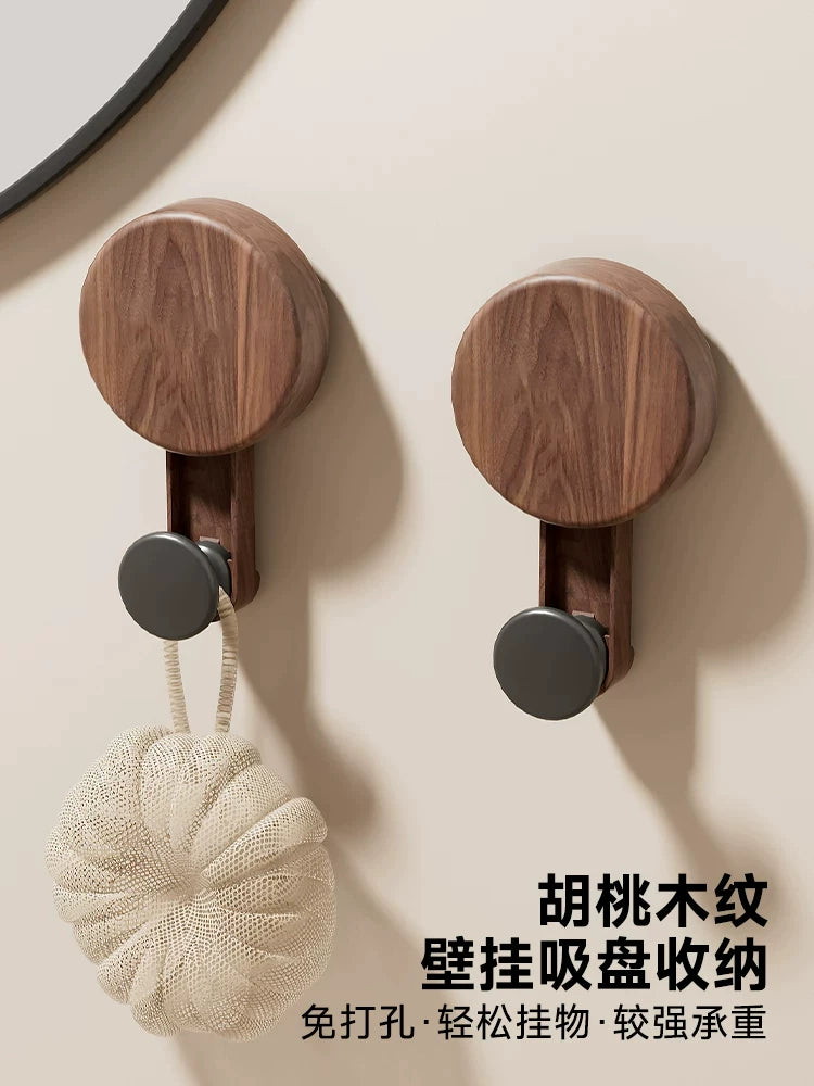Suction cup hook, no punching required, door rear hanging clothes hook, bathroom strong load-bearing, non-marking bathroom, bedroom plastic wood sticky hook Y