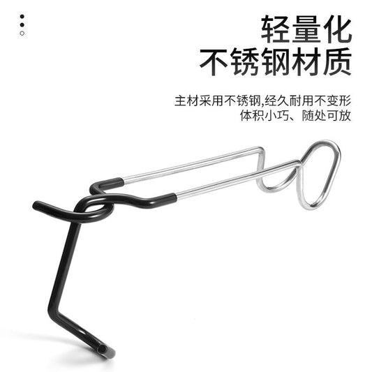Outdoor wrought iron steam light hook camping portable items accessories camping canopy pole hook buckle camping light light stand