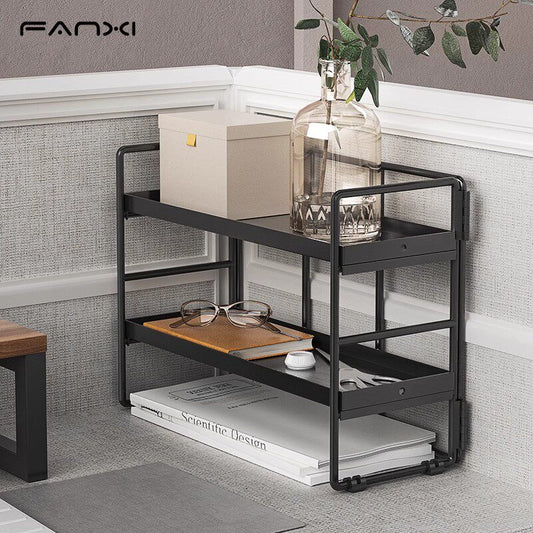 Cup holders, cup storage racks, desktop shelves, cup shelves, double-layered pantry dining tables, tea cups, tea set shelves
