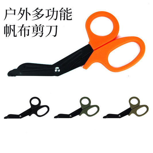 EDC Outdoor Equipment Military Spec EMT Survival Rescue Scissors Gauze Scissors Stainless Steel Elbow First Aid Scissors