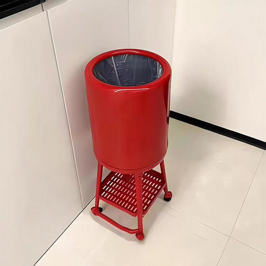 Kitchen special trash can, household high-value with lid, press-type pulley movable, large capacity, high feet without bending