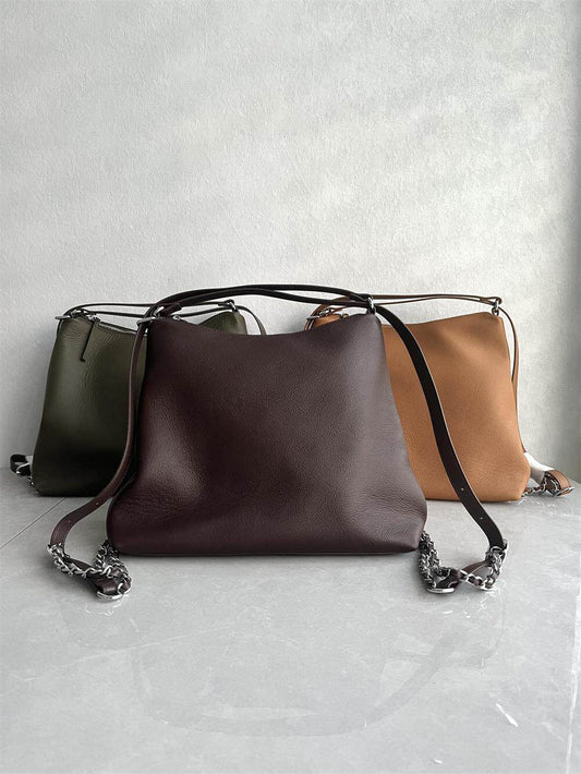 Exported to South Korea New High Quality Top Layer Calf Leather Fashion Versatile Soft Leather Shoulder One Shoulder Crossbody Women's Bag