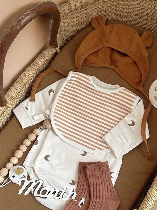 Nordic baby clothes newborn butt wrap clothes baby triangle ha clothes boys girls baby fart wraps spring and autumn 52