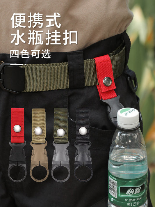 Outdoor water bottle buckle, tourist mountaineering hook, hook, pot, lanyard, water bottle, webbing buckle, belt buckle, mineral water backpack