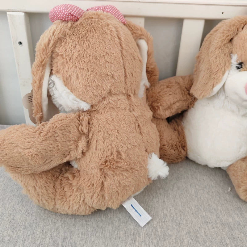 Original DORE Cute Pink Bear Rabbit Plush Doll Comforting Droppy Rabbit Plush Toy Sleeping Gift