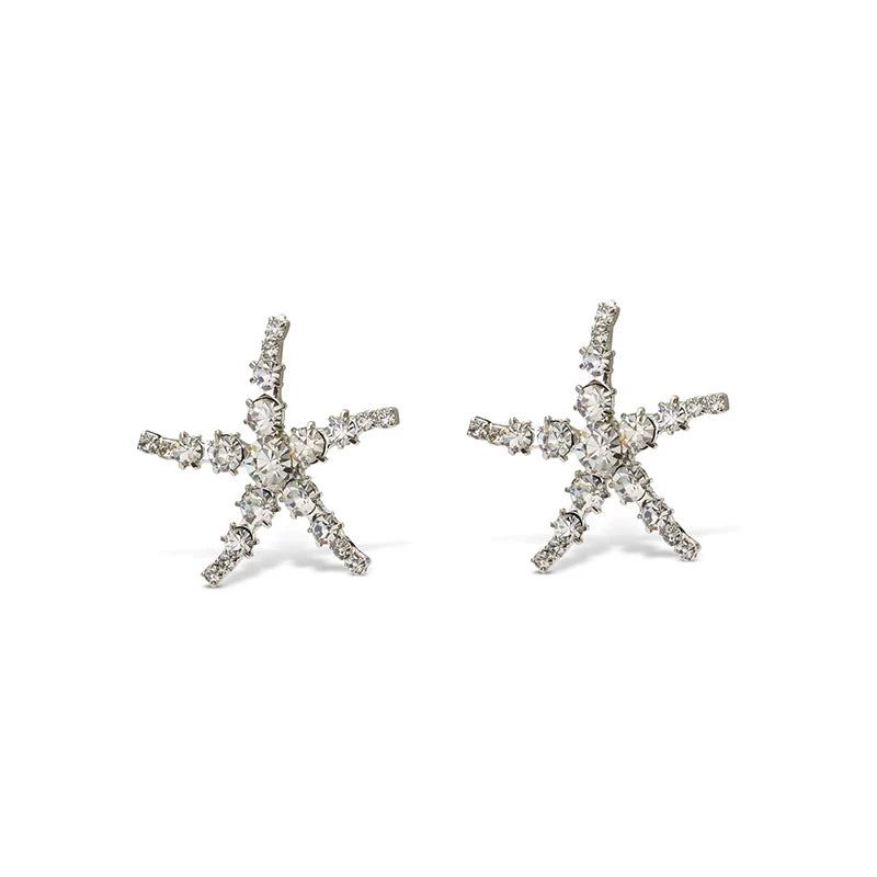 Exquisite starfish rhinestone hairpins, unique and beautiful side hairpins, atmospheric wear, 2025 new high-end hair accessories