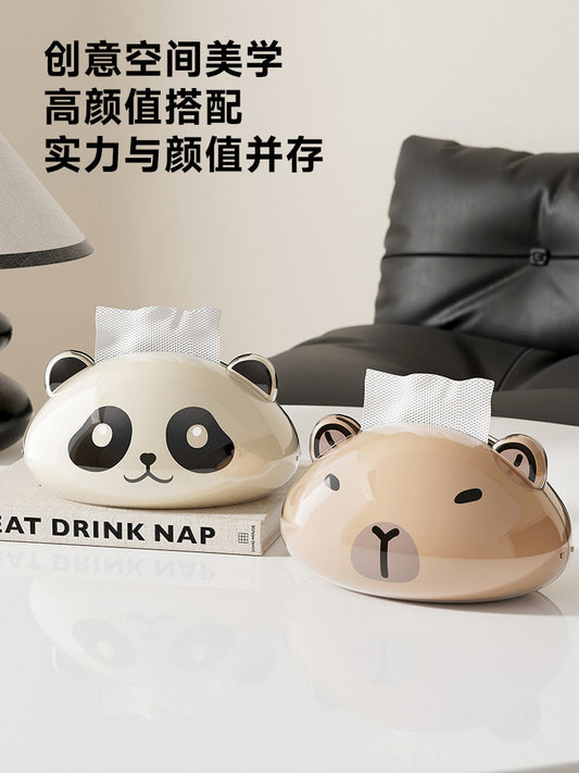 Tissue box home living room desktop drawer box cute creative coffee table storage box cartoon magnetic paper drawer box Y