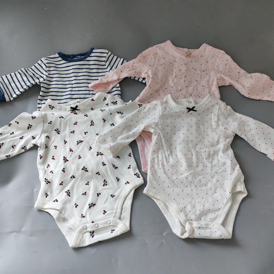 Free shipping in Europe and the United States single little me boys and girls baby summer cotton short-sleeved crawling clothes 3-12m