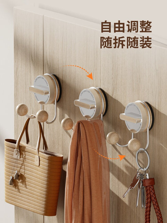 Suction cup paper drawing hook stainless steel free punching strong load-bearing door hanger sticking hook strong non-marking hook Y