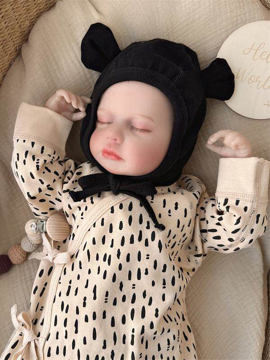 0-6 month baby hat autumn and winter cute boneless tire hat modeling hat newborn baby windproof ear protection versatile hat