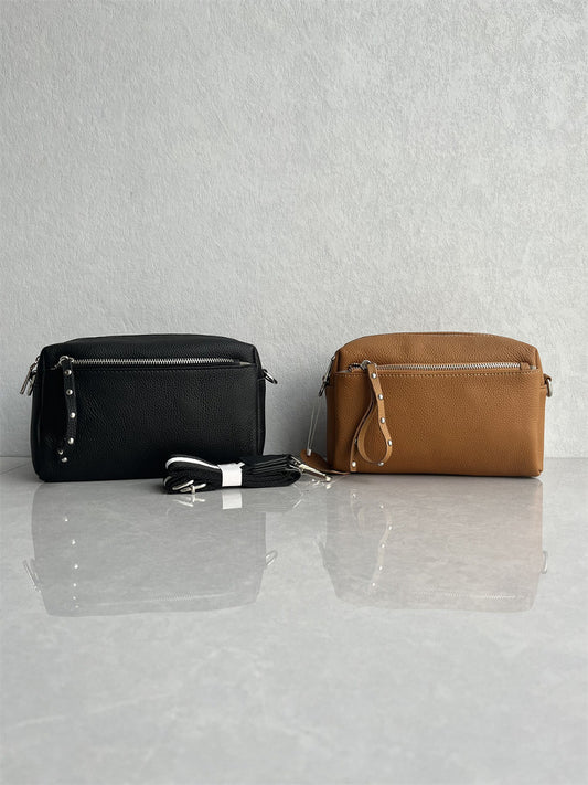 Foreign Trade Factory Tail Goods High Quality Top Layer Cowhide Pillowcase Casual Versatile Popular One Shoulder Crossbody Leather Women's Bag