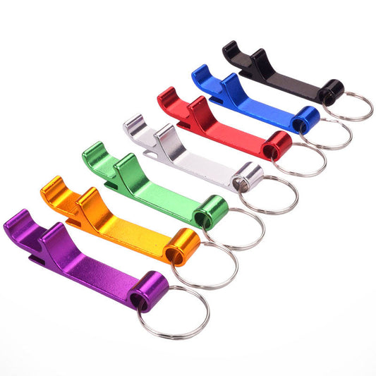 Outdoor travel gadgets aluminum alloy key hanging buckle beer cans cans opener bottle opener bottle opener screwdriver