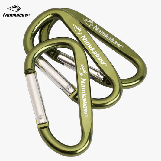 No. 10 aluminum alloy flattened quick hook, large keychain, spring hook, military fan hiking backpack, external equipment