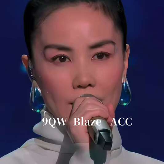 Faye Wong's Spring Festival Gala "Laundry Beads" The same transparent water drop earrings are highly transparent resin craftsmanship versatile earrings