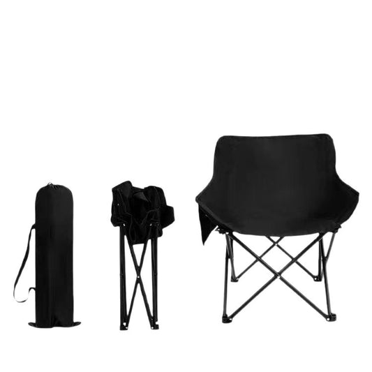 Folding Portable Moon Chair Lazy Chair Outdoor Field Camping Table and Chair Casual Backrest Ultralight Chair Fishing Stool