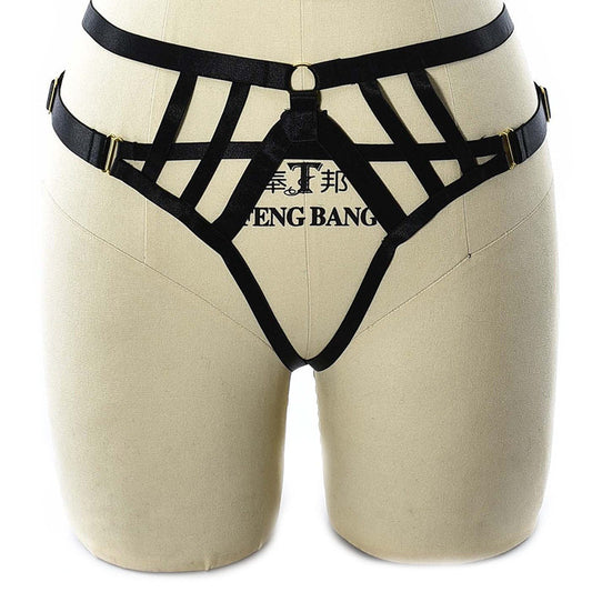 European and American harness lace-up cut-out thong seduction sexy flirt seduce simple free t pants erotic panties women