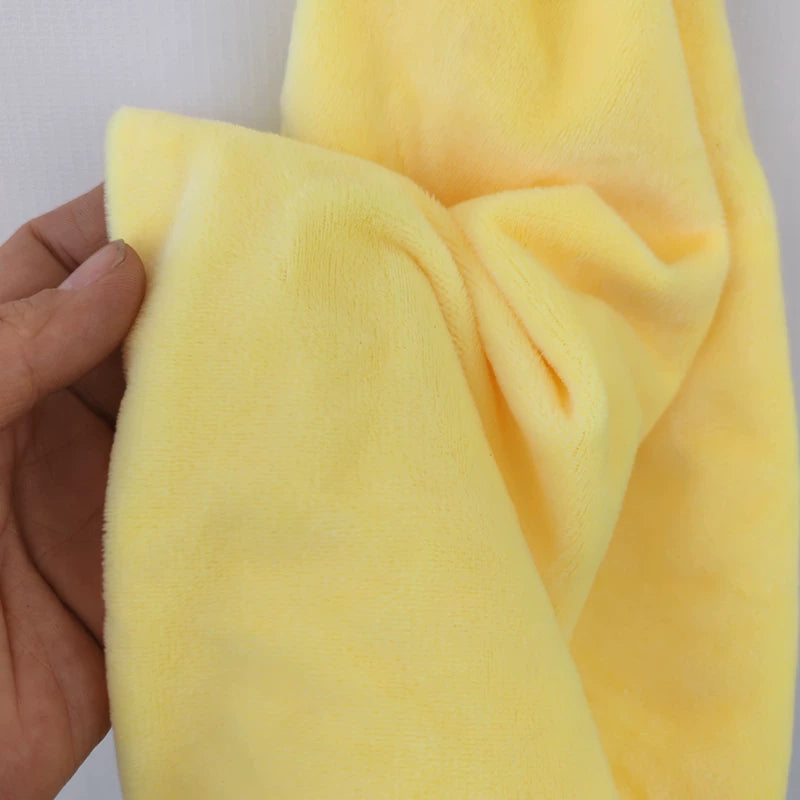 Foreign trade household hand towel, yellow fawn baby fleece absorbent towel, kitchen bathroom hanging comfort towel