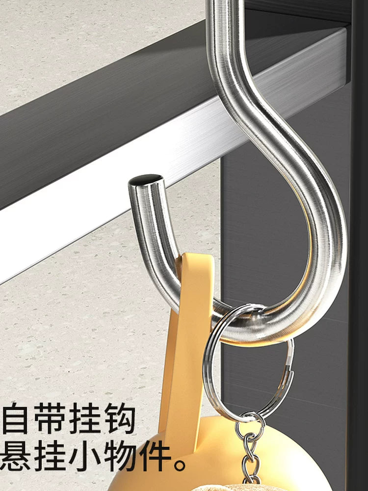 Wrought iron hanging cup holder table side punching-free cup holder simple non-slip design teacup coffee cup holder