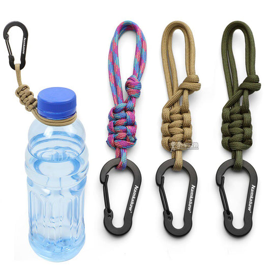 Adjustable multi-function water bottle buckle, kettle hook, umbrella rope hat hook, mineral water universal keychain